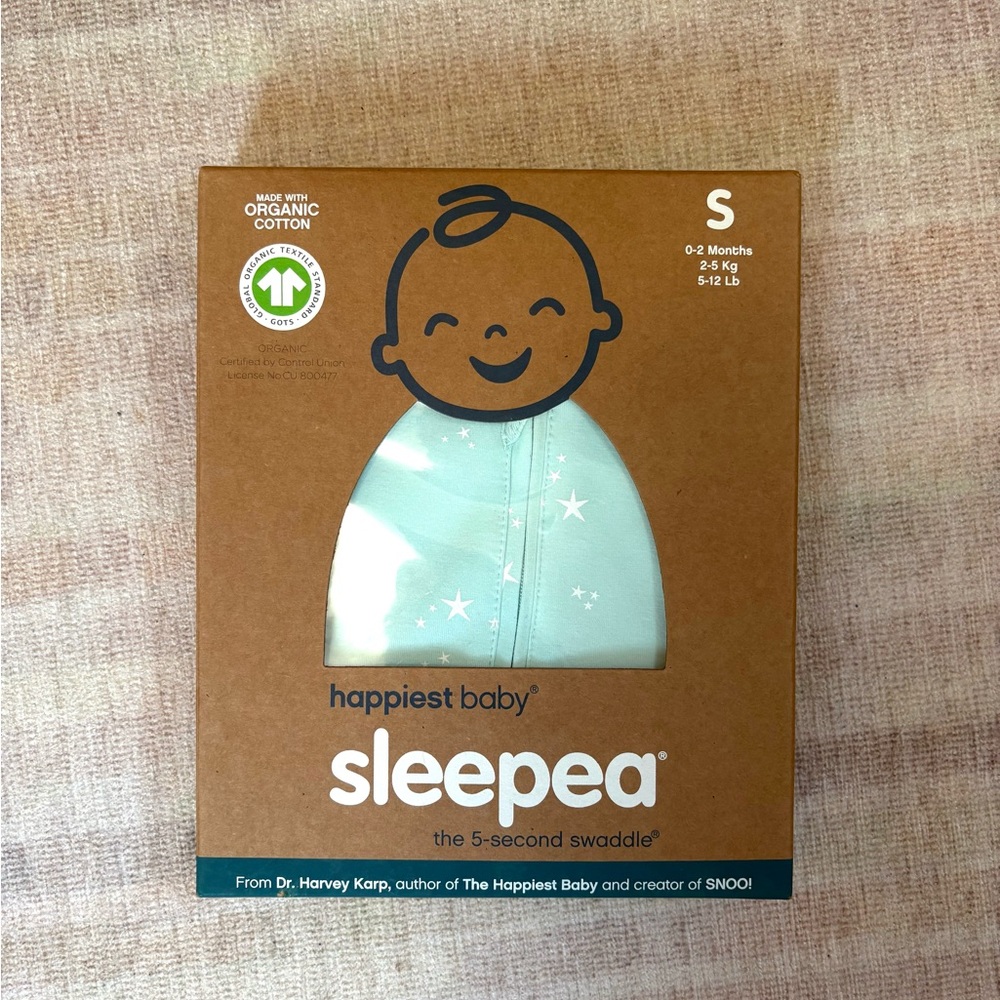 Happiest Baby Sleepea Swaddle in Light Blue Stars